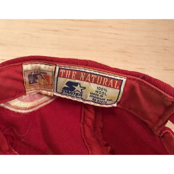 Vintage Cincinnati Reds Starter Arch 100% Wool Snapback Hat 90s - Picture 10 of 10